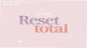 Captura de tela mostrando a página oficial de acesso ao curso Reset Total