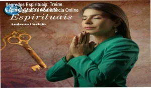 Flor da Vida destacando o curso Segredos Espirituais com texto sobre ofertas e cupons, simbolizando crescimento e espiritismo