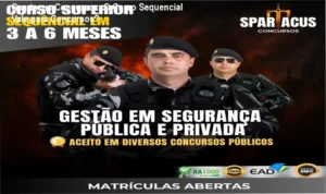Curso Superior Sequencial da Spartacus Concursos: bastidores de gravação, metodologia de avaliação por competências, ambiente de estudo online