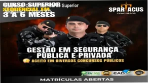 Spartacus Concursos – Curso Superior em Segurança com cupom de desconto