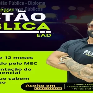 Tecnólogo em Gestão Pública - Diploma em 12 meses para Concursos Públicos