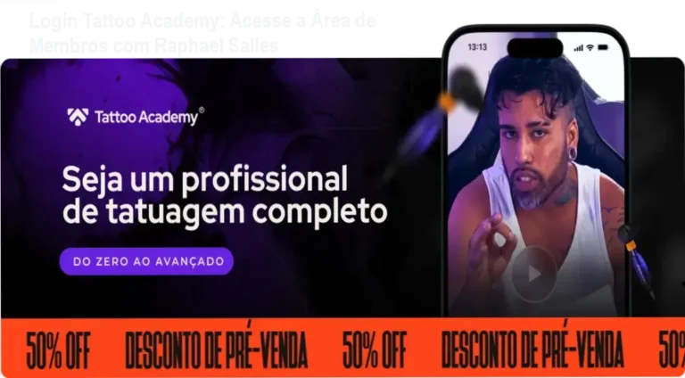 Login Tattoo Academy: Acesse a Área de Membros com Raphael Salles