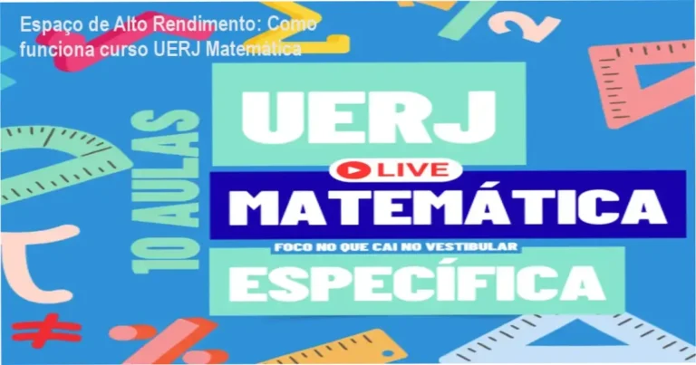 Espaço de Alto Rendimento: Como funciona curso UERJ Matemática