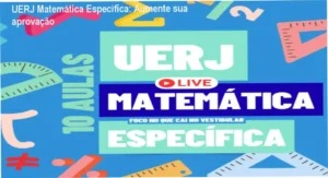 Estudante revisando questões de Matemática Específica da UERJ com foco em aprovação