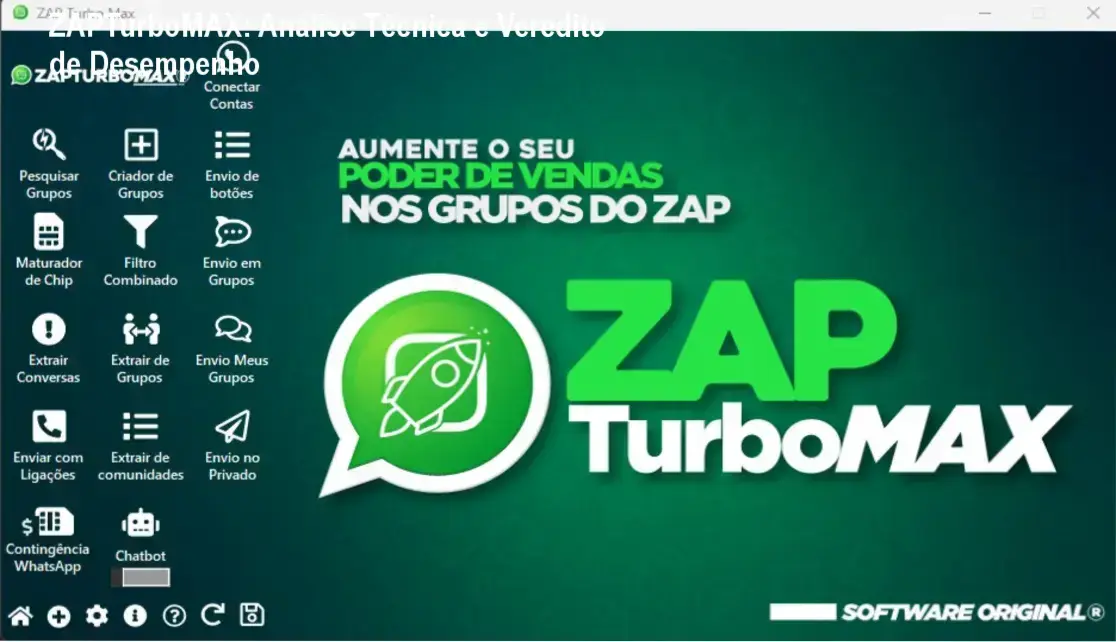 ZAPTurboMAX - Aprofundamento técnico e bastidores do software de automação para WhatsApp seguro