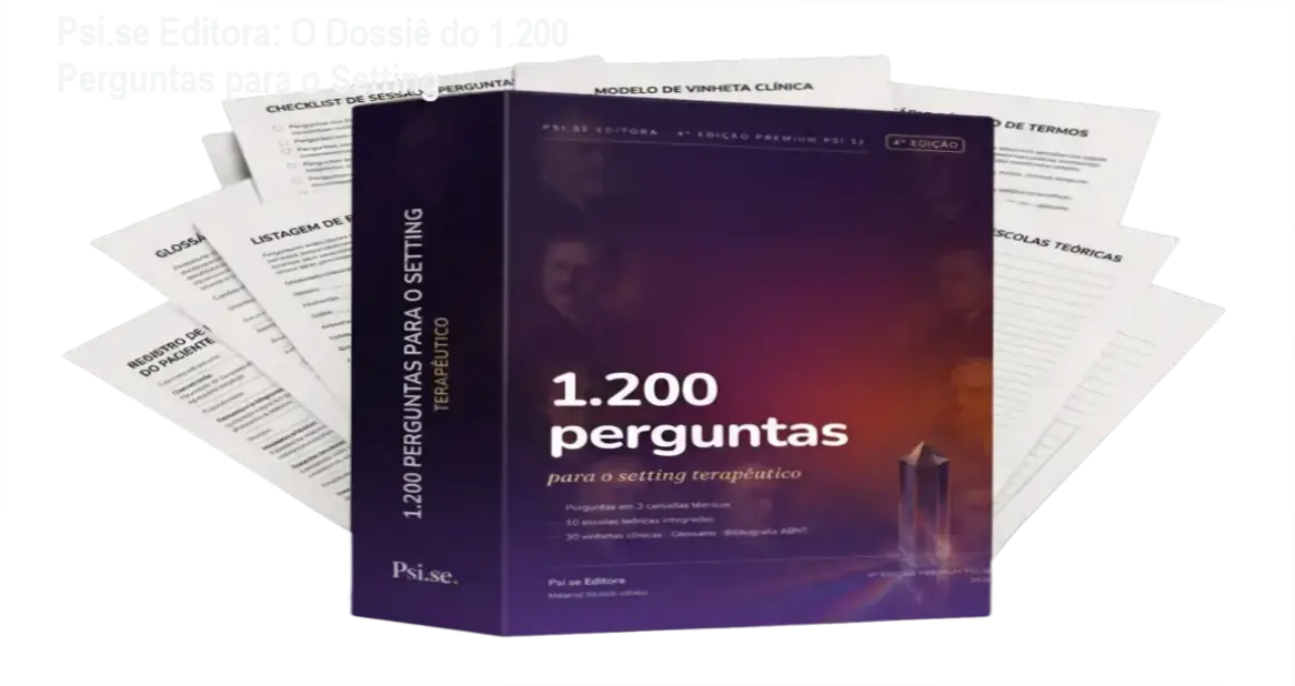Visão detalhada do manual 1.200 Perguntas para o Setting Terapêutico da Psi.se Editora