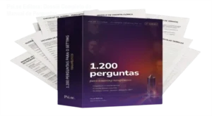 Interface digital do livro 1.200 Perguntas para o Setting Terapêutico da Psi.se Editora apresentando conteúdo técnico