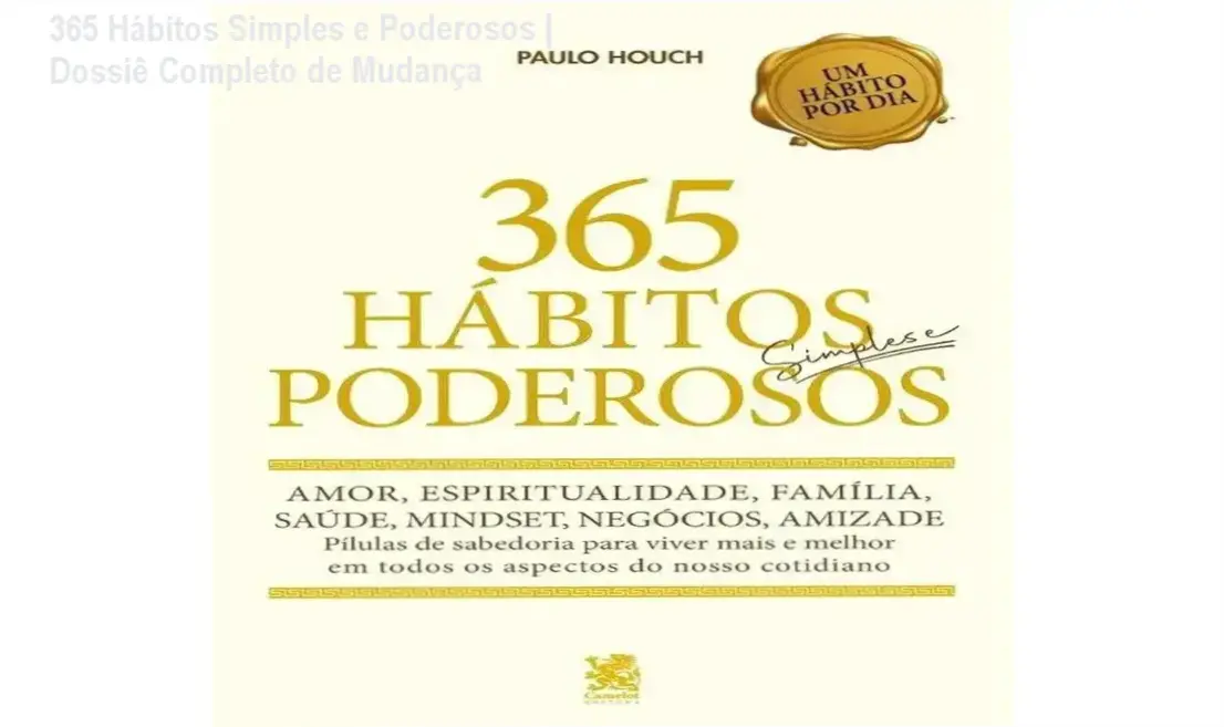 Capa do ebook 365 Hábitos Simples e Poderosos focada em alta performance e mudança de vida