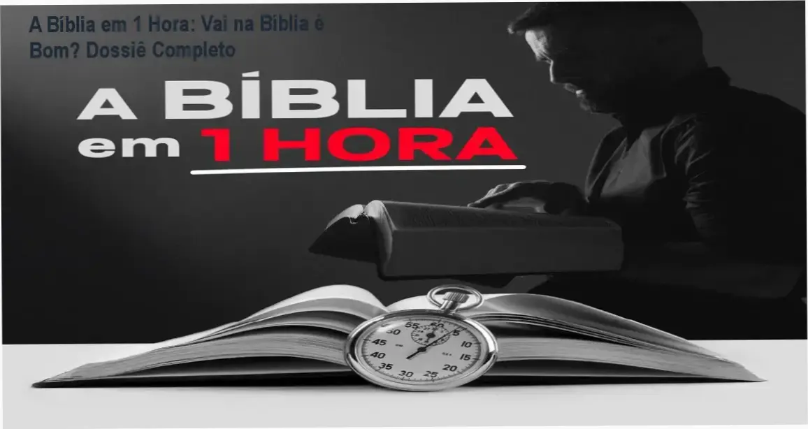 A Bíblia em 1 Hora do canal Vai na Bíblia apresentando visão interna do treinamento