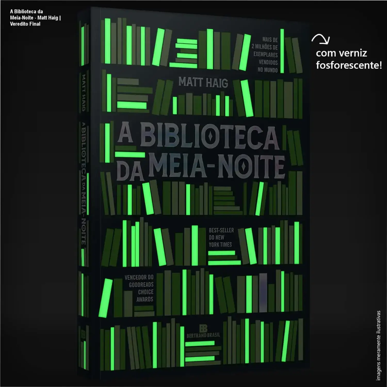 Capa do livro A Biblioteca da Meia-Noite de Matt Haig em formato digital