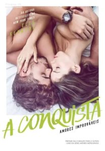 Capa do ebook A Conquista de Elle Kennedy exibida em tablet