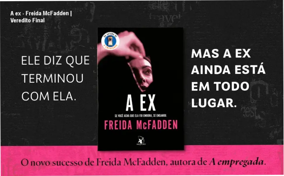 Capa do eBook A ex de Freida McFadden em dispositivo Kindle