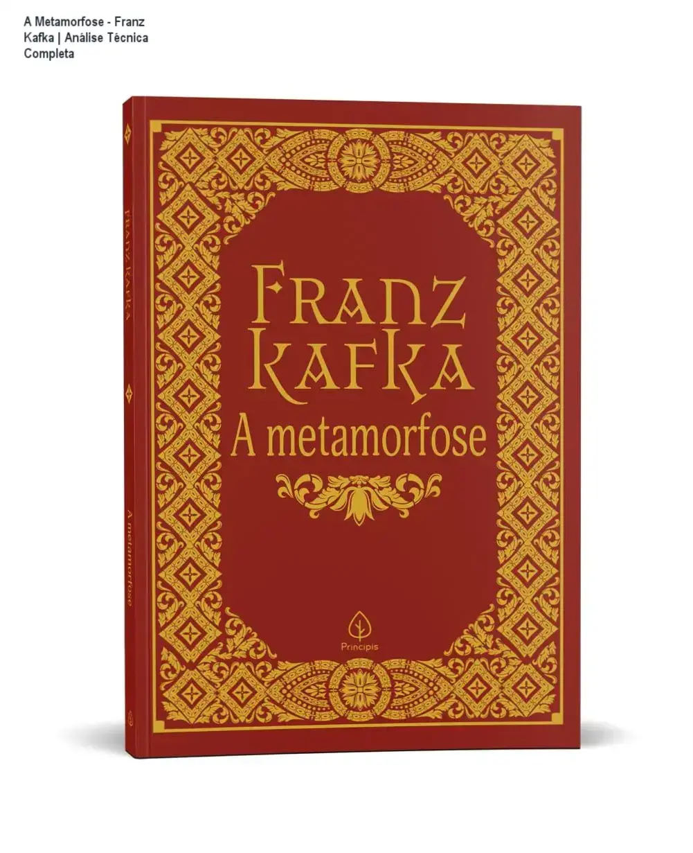Capa do livro A Metamorfose de Franz Kafka destacando a temática do existencialismo