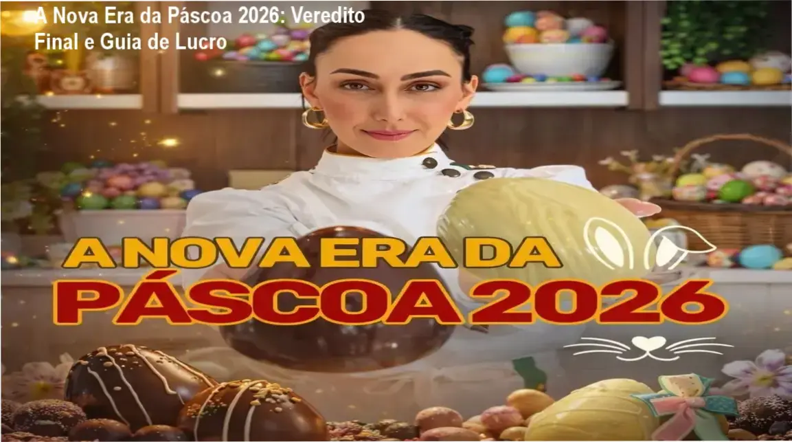 Ovos de Páscoa profissionais produzidos com a metodologia A Nova Era da Páscoa 2026 de Marrara Bortoloti