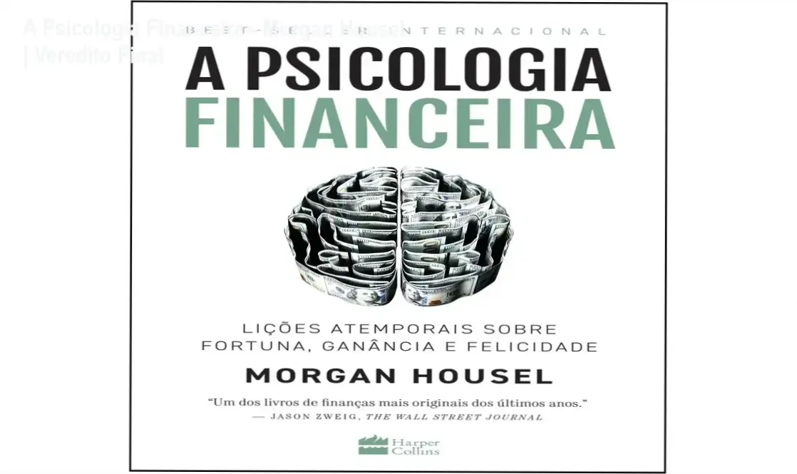 Capa do ebook A Psicologia Financeira de Morgan Housel sobre comportamento e dinheiro