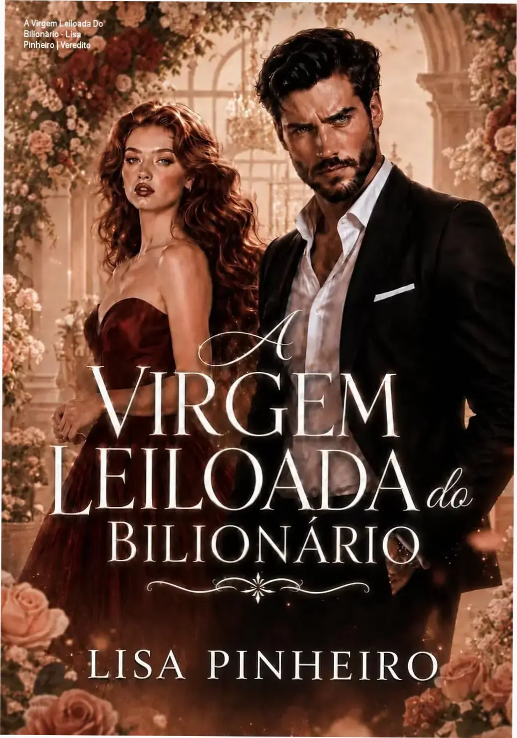 Capa do eBook A Virgem Leiloada Do Bilionário de Lisa Pinheiro em dispositivo digital