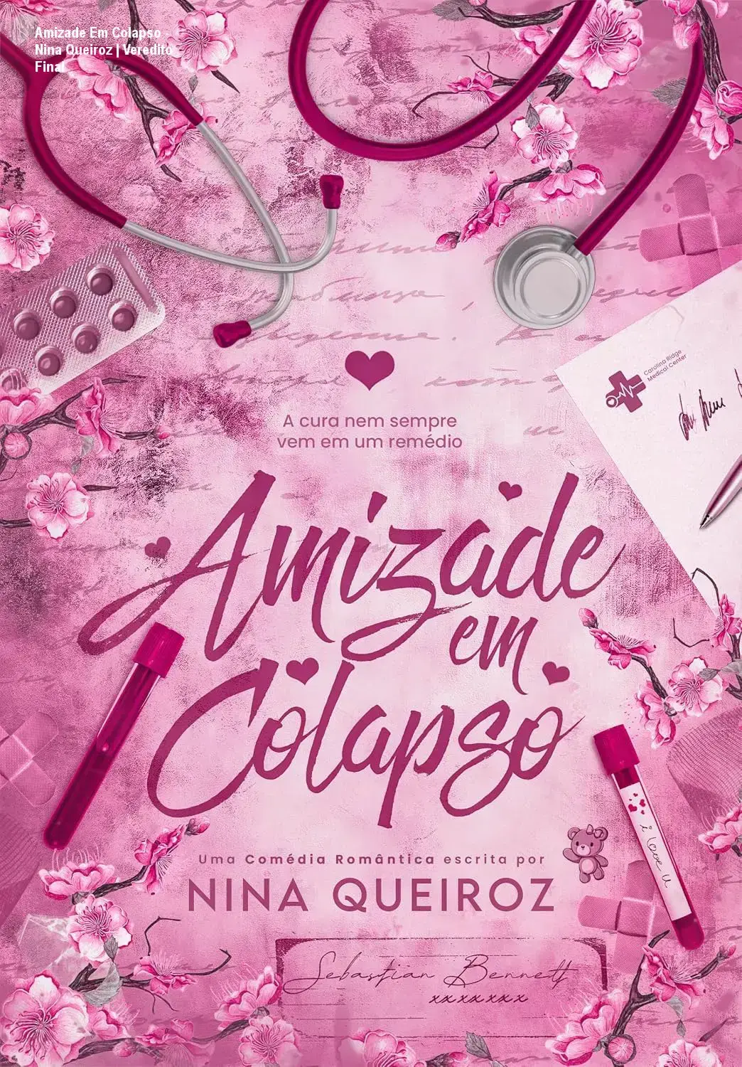 Capa do eBook Amizade Em Colapso de Nina Queiroz em dispositivo Kindle