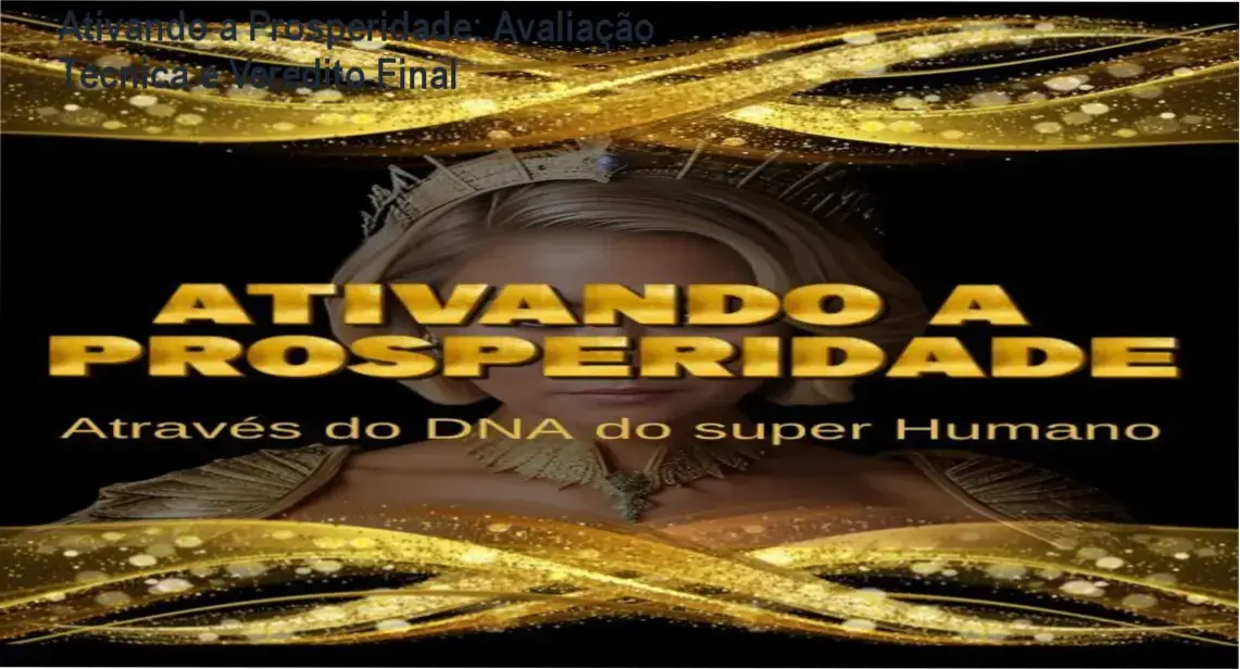 Capa da análise técnica do curso Ativando a Prosperidade DNA do Super Humano por Keuren Canedo