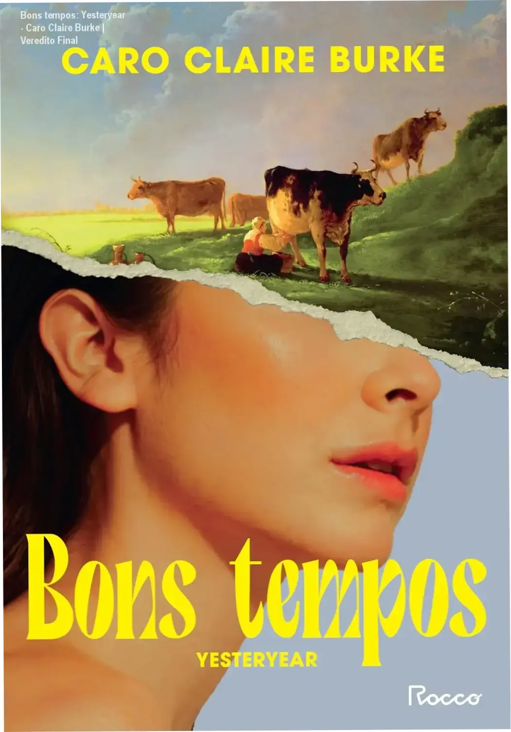 Capa do livro Bons tempos: Yesteryear de Caro Claire Burke em dispositivo digital