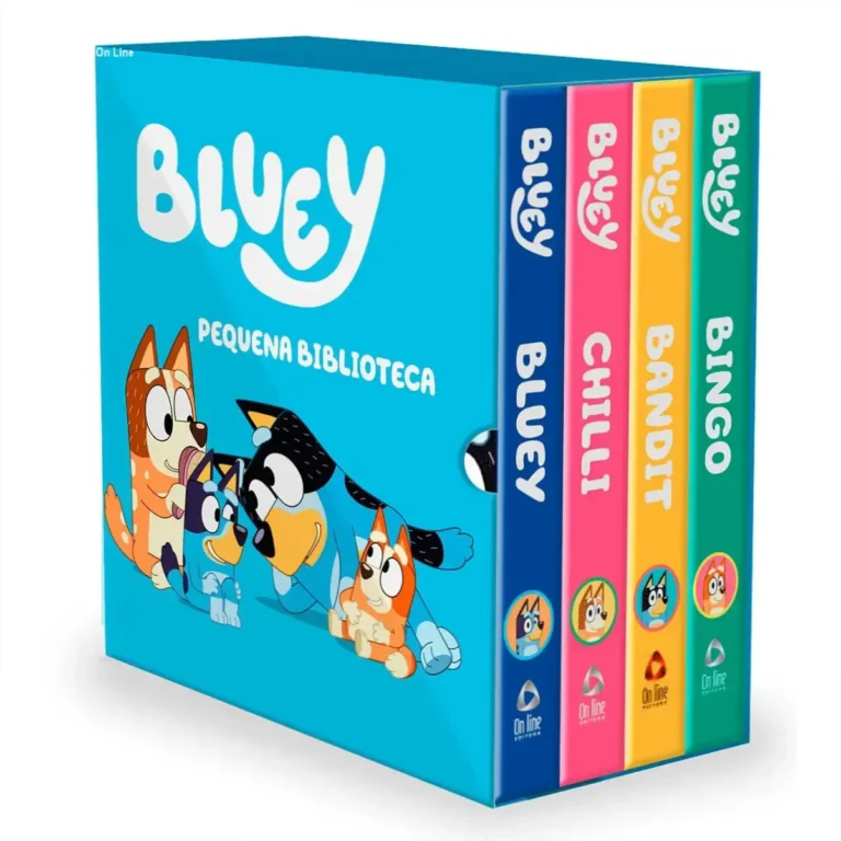 Pequena Biblioteca da Bluey: Box com 4 livros infantis por On Line Editor