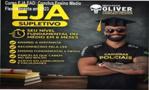 Imagem do certificado EJA emitido pela plataforma do Instituto Óliver com interface do WhatsApp integrado
