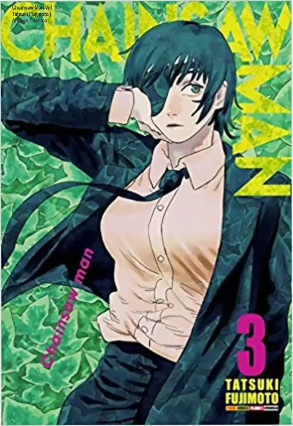 Capa do mangá Chainsaw Man Volume 3 edição em português de Tatsuki Fujimoto