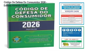 Kit do Código de Defesa do Consumidor 2026 com placas adesivas de sinalização para balcão