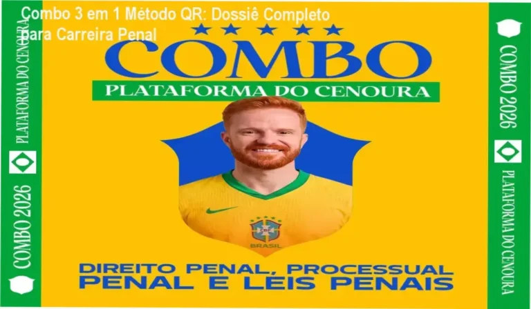 Combo 3 em 1 Método QR: Dossiê Completo para Carreira Penal