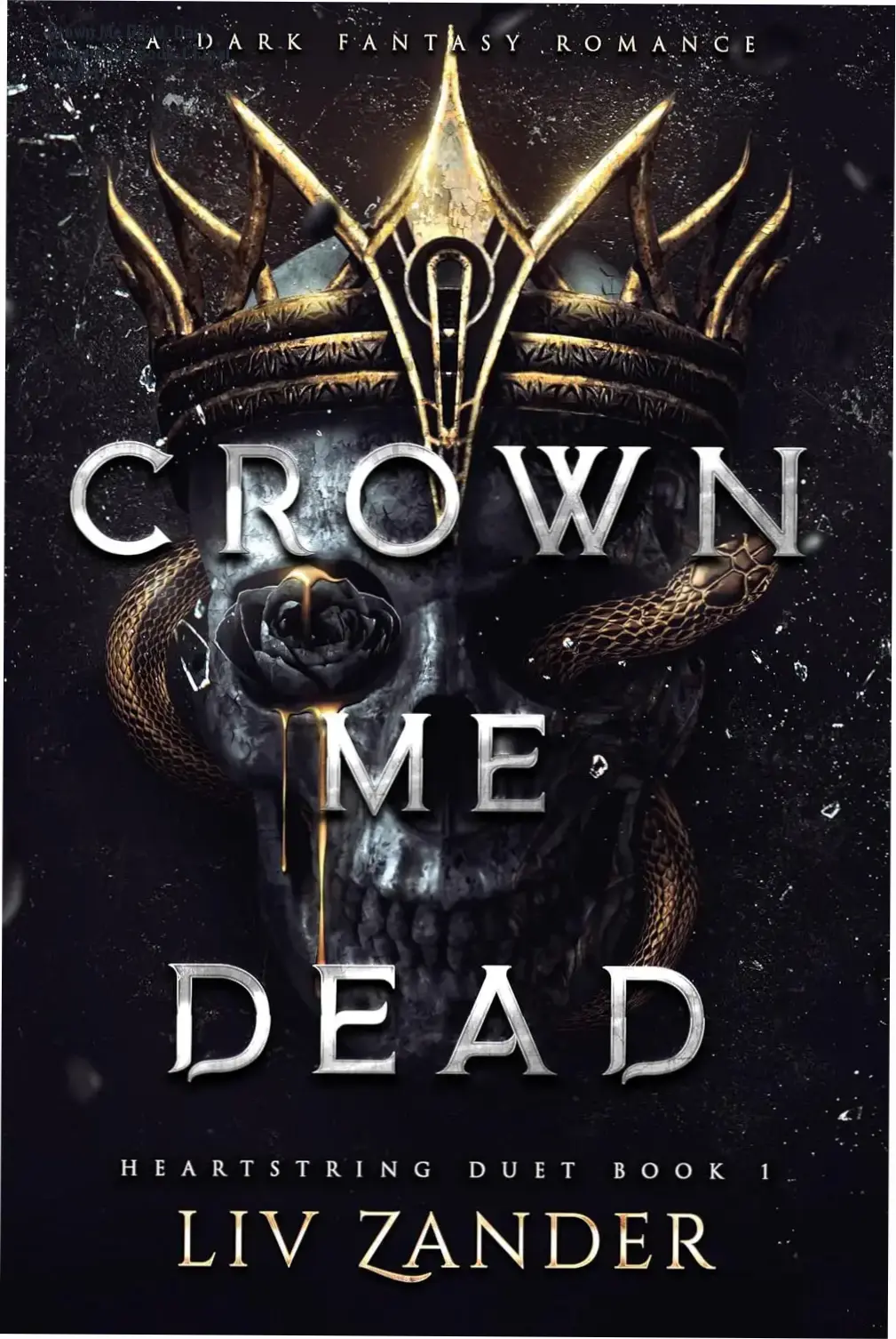 Crown Me Dead ebook cover featuring dark fantasy romance aesthetic