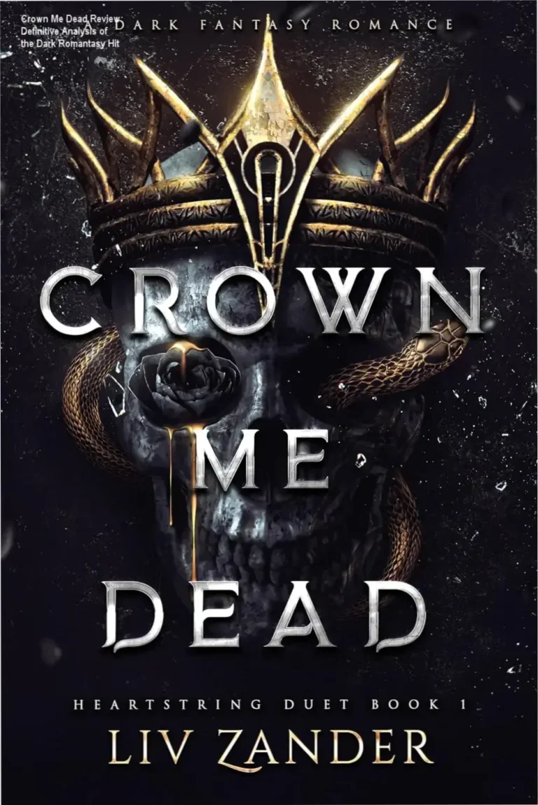 Crown Me Dead paperback cover art featuring dark fantasy aesthetic with skull and crown motifs on wooden table