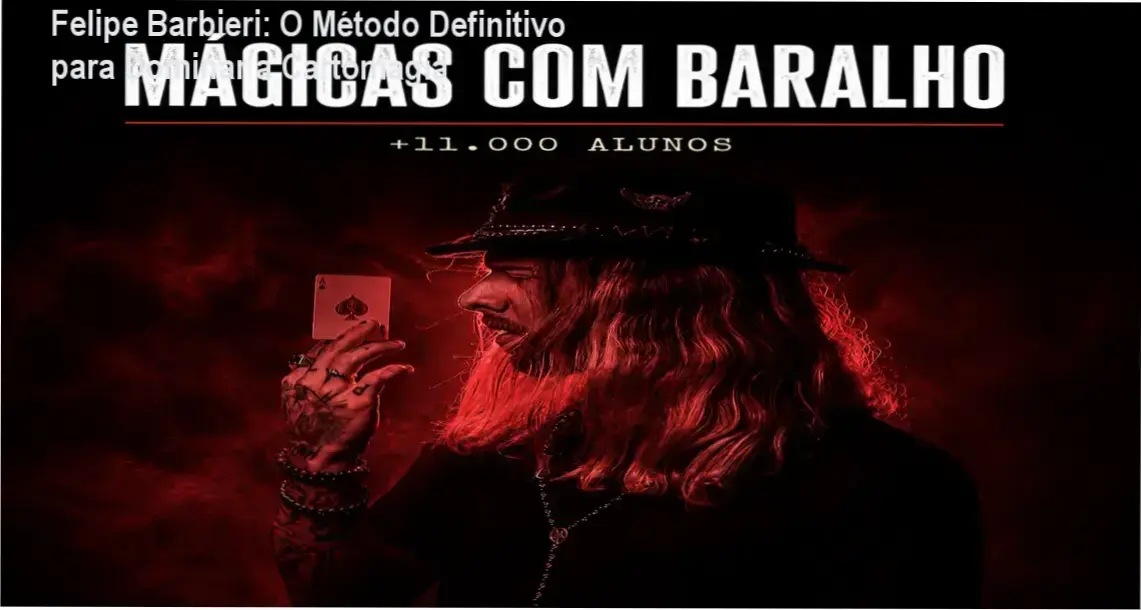 Bastidores e interface do curso de Cartomagia Profissional de Felipe Barbieri