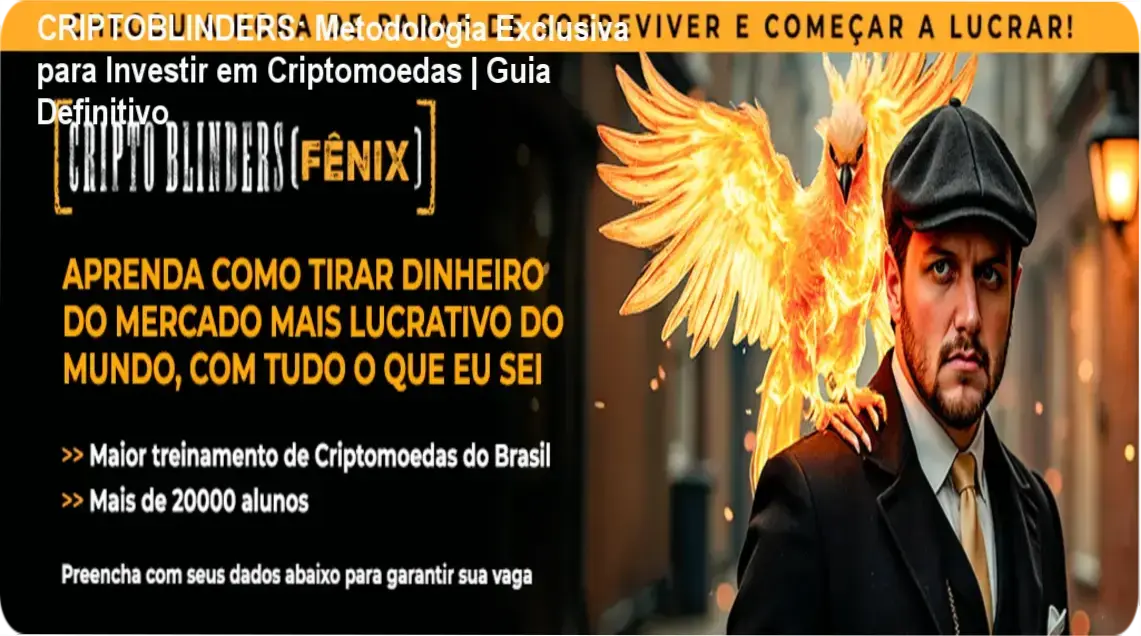 Imagem ilustrando a metodologia CRIPTOBLINDERS com gráficos de Bitcoin e icones de análise técnica