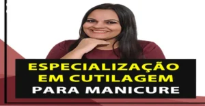 Curso de Cutilagem para Manicures com Faby Cardoso apresentando técnicas de corte bordado e acabamento profissional