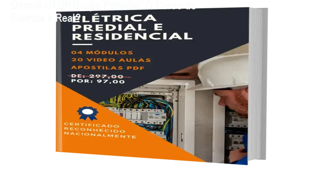 Bastidores e interface do Curso de Elétrica Predial e Residencial do CTGP Grupo Palladio