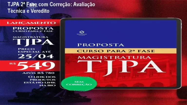 Material de estudo do curso TJPA 2ª fase com Correção focado em sentenças FGV