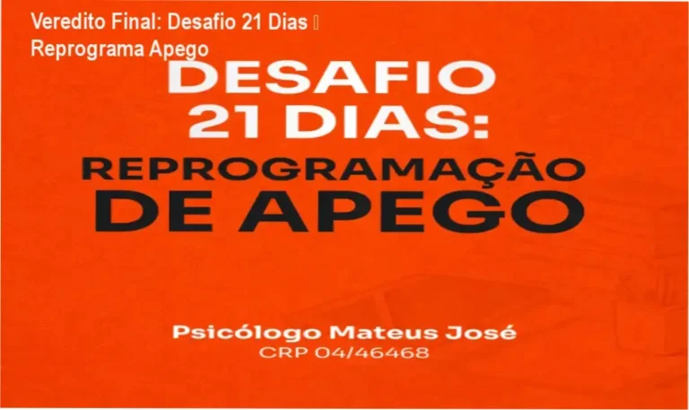 Capa do curso Desafio 21 Dias Reprograma Apego com coração simbólico e título em destaque