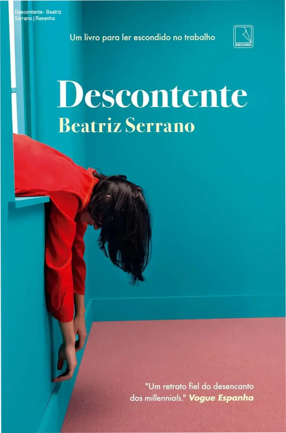 Capa do livro 'Descontente' com destaque para o título e autores, representando a linha narrativa crítica e humorística sobre a sociedade moderna