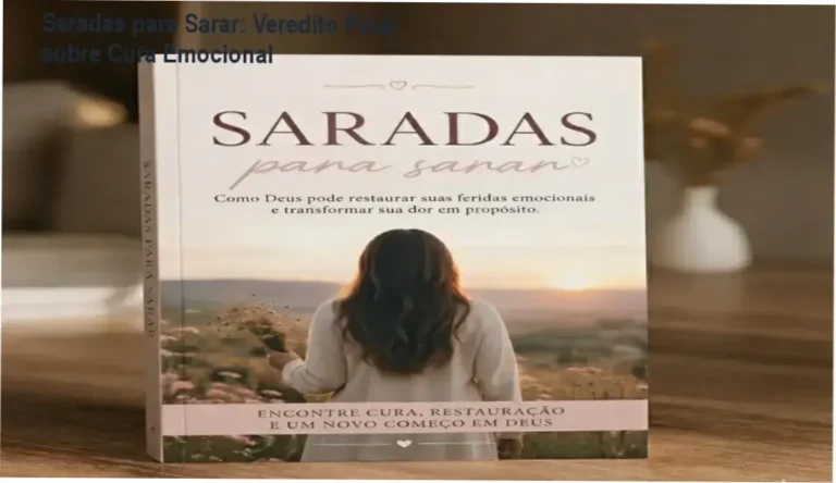 Representação do eBook Saradas para Sarar focado em cura emocional e restauração bíblica para mulheres