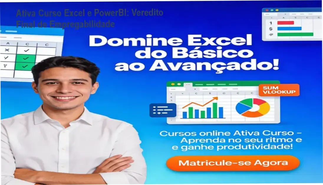 Excel Básico & Avançado da Ativa Curso por dentro: funcionamento e módulos