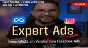 Interface do Gerenciador de Anúncios do Meta Ads com foco em estratégias de contingência e escala de vendas.