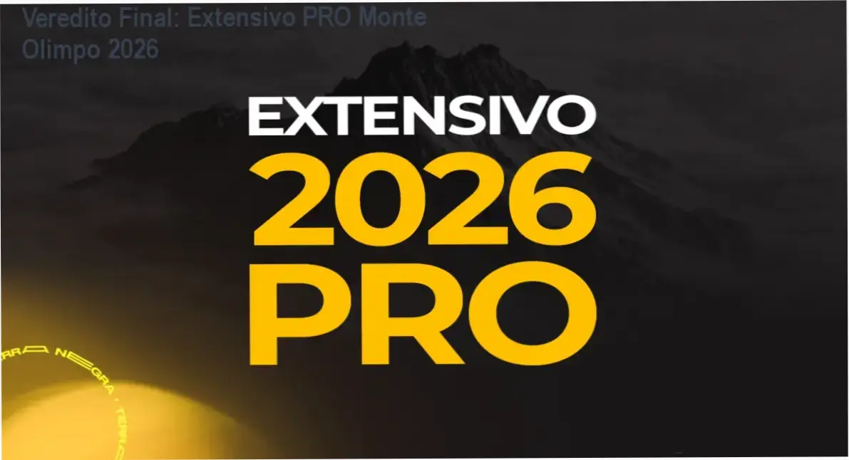 Capa do curso Extensivo PRO Monte Olimpo 2026 com destaque para estratégias de prova em Ciências Humanas