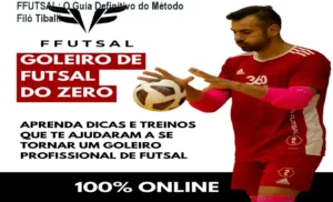Visão interna do curso FFUTSAL de Filó Tiballi mostrando plataforma de treinos para goleiros