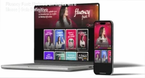 Tela do Fluency Fast mostrando bônus de acesso vitalício à plataforma Students com vídeos e exercícios de speaking.