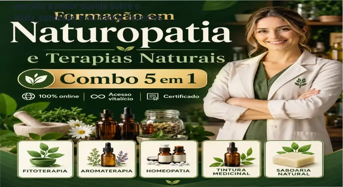 Formação Naturopatia 5 em 1 Escola Terapia Milenar bastidores área de membros