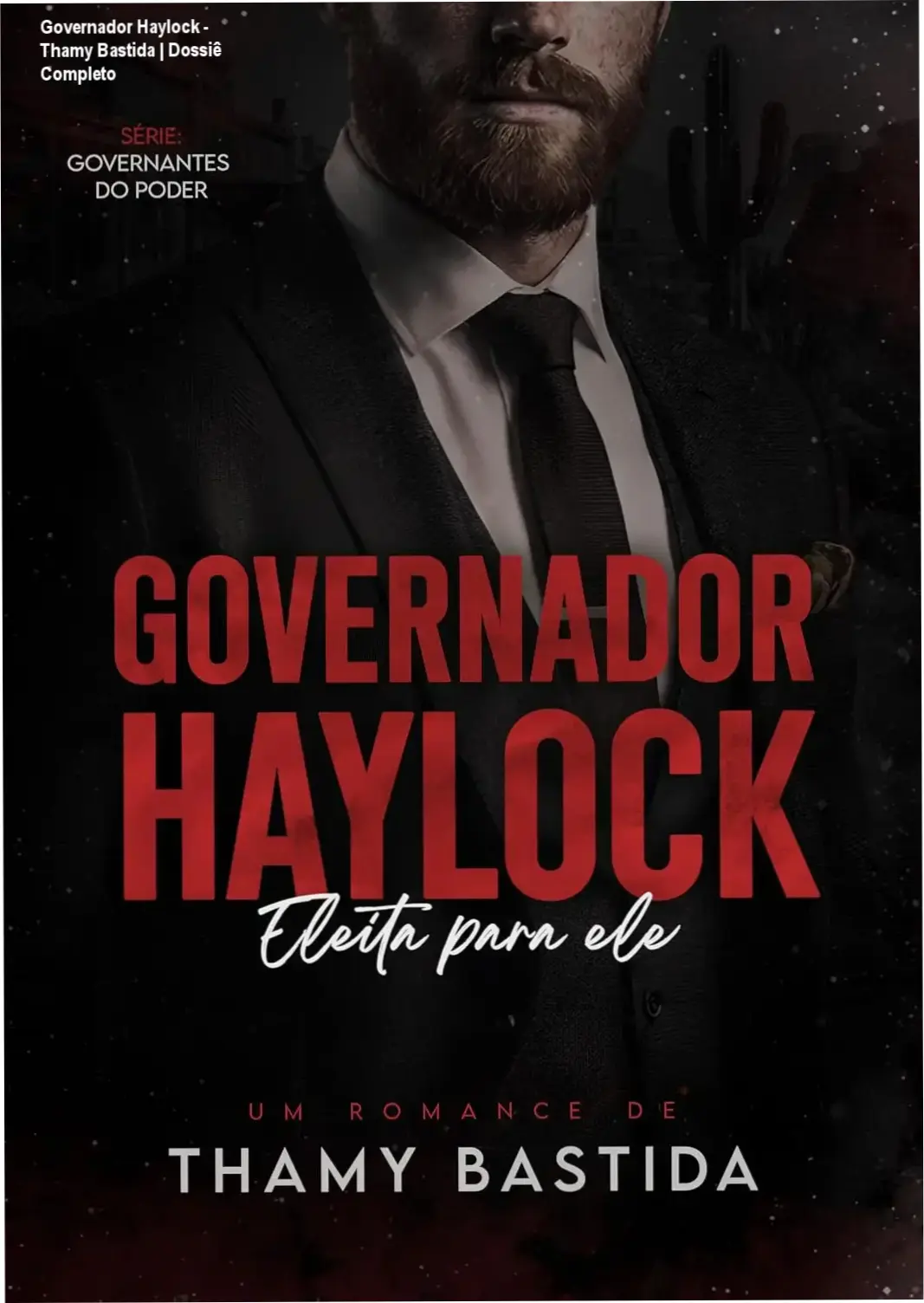 Capa do eBook Governador Haylock de Thamy Bastida em dispositivo Kindle