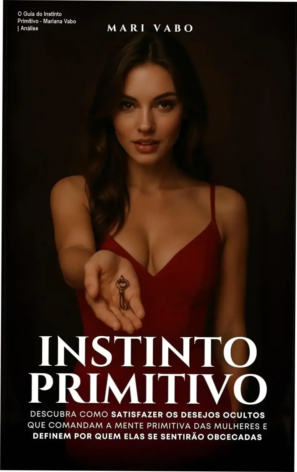 Capa do livro O Guia do Instinto Primitivo de Mariana Vabo sobre ciência da atração