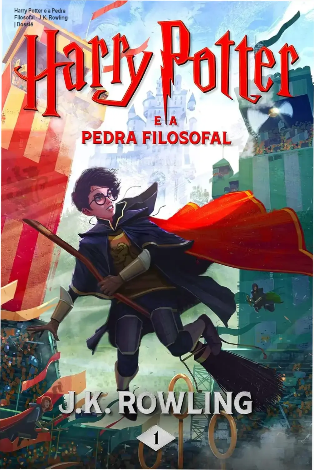 Capa do eBook Harry Potter e a Pedra Filosofal de J.K. Rowling em formato digital para Kindle