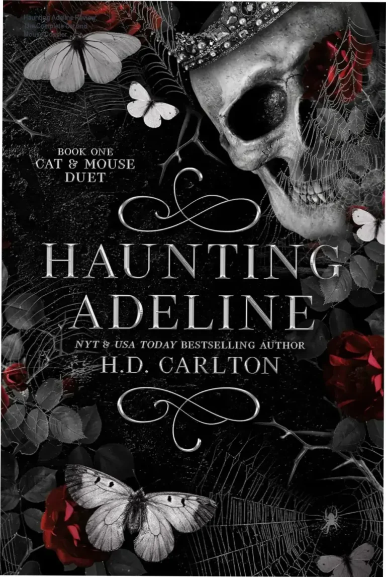 Cover art and digital edition of Haunting Adeline by H. D. Carlton showcasing the dark romance aesthetic