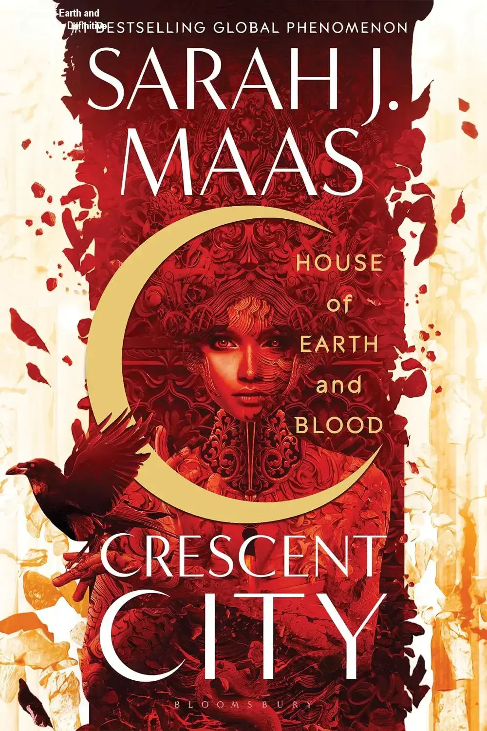 Book cover of House of Earth and Blood by Sarah J. Maas, depicting the urban fantasy aesthetic