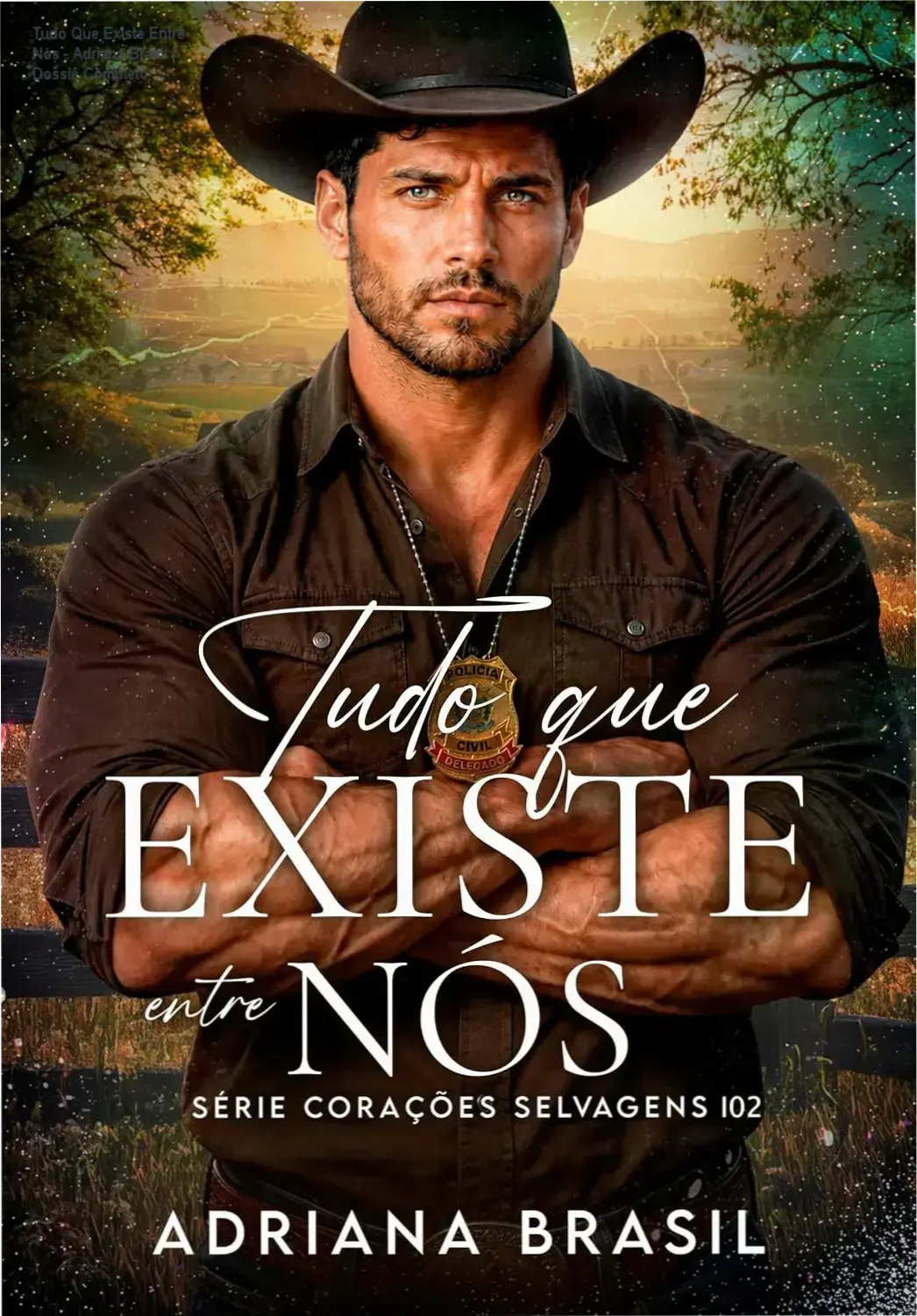 Capa do eBook Tudo Que Existe Entre Nós de Adriana Brasil, romance de fronteira
